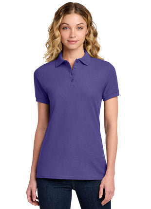 Port & Co™ Women's Core Blend Pique Polo. LKP155 - Purple | Port & Co