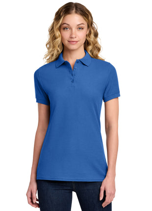 Port & Co™ Women's Core Blend Pique Polo. LKP155 - Royal | Port & Co