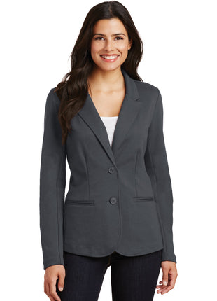 Port Authority® Women's Knit Blazer. LM2000 - Battleship Grey | Port Authority