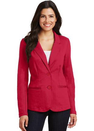 Port Authority® Women's Knit Blazer. LM2000 - Rich Red | Port Authority