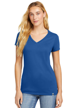 New Era ® Women's Heritage Blend V-Neck Tee. LNEA101 - Royal | New Era