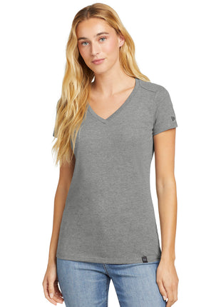 New Era ® Women's Heritage Blend V-Neck Tee. LNEA101 - Shadow Grey Heather | New Era