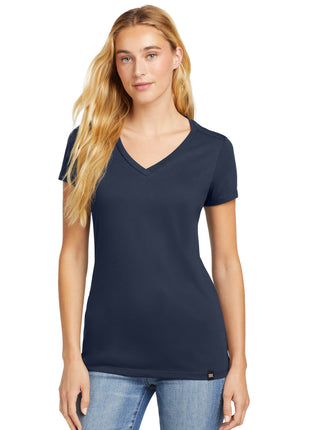 New Era ® Women's Heritage Blend V-Neck Tee. LNEA101 - True Navy | New Era