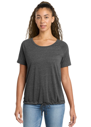New Era ® Women's Tri-Blend Performance Cinch Tee. LNEA133 - Dark Graphite | New Era