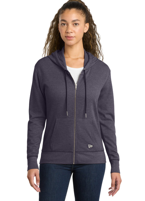 New Era® Women's Thermal Full-Zip Hoodie LNEA141 - True Navy Heather | New Era