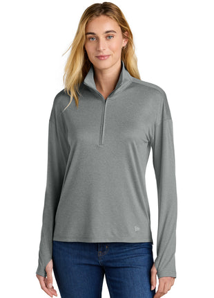 New Era® Women's Power 1/2-Zip LNEA228 - Shadow Grey Heather | New Era