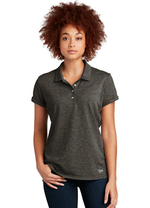 New Era ® Women's Slub Twist Polo LNEA301 - Black Twist | New Era