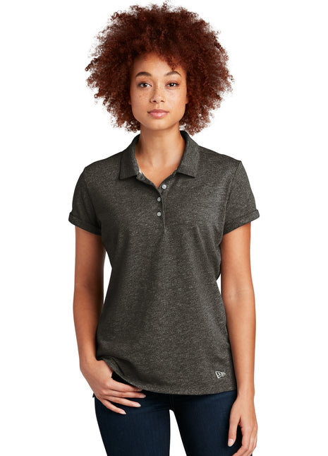 New Era ® Women's Slub Twist Polo LNEA301 - Black Twist | New Era