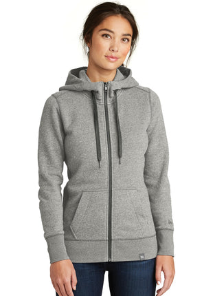 New Era ® Women's French Terry Full-Zip Hoodie. LNEA502 - Light Graphite Twist | New Era