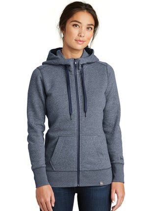 New Era ® Women's French Terry Full-Zip Hoodie. LNEA502 - True Navy Twist | New Era