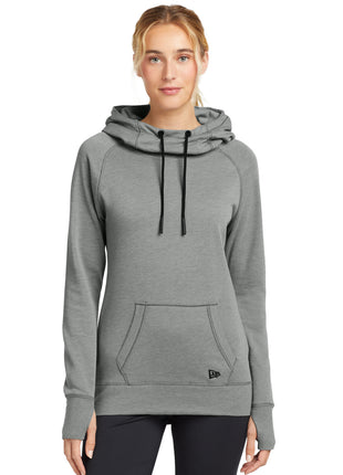 New Era ® Women's Tri-Blend Fleece Pullover Hoodie. LNEA510 - Shadow Grey Heather | New Era