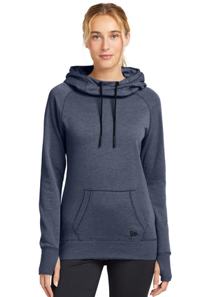 New Era ® Women's Tri-Blend Fleece Pullover Hoodie. LNEA510 - True Navy Heather | New Era