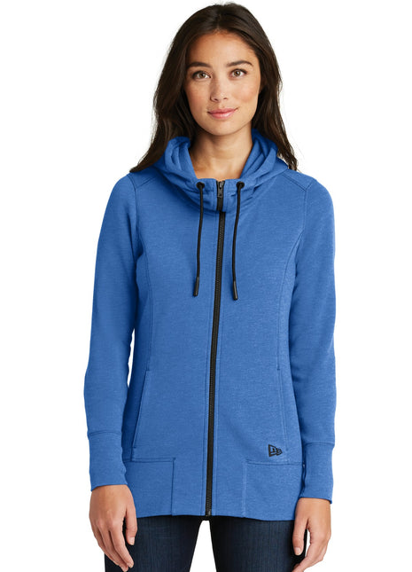 New Era ® Women's Tri-Blend Fleece Full-Zip Hoodie. LNEA511 - Royal Heather | New Era