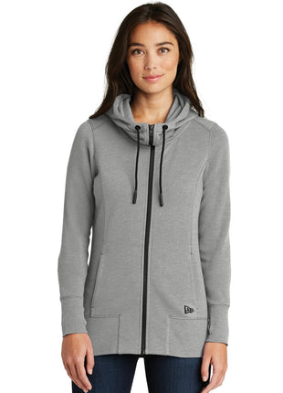 New Era ® Women's Tri-Blend Fleece Full-Zip Hoodie. LNEA511 - Shadow Grey Heather | New Era