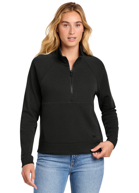 New Era® Women's STS 1/2-Zip LNEA541 - Black | New Era