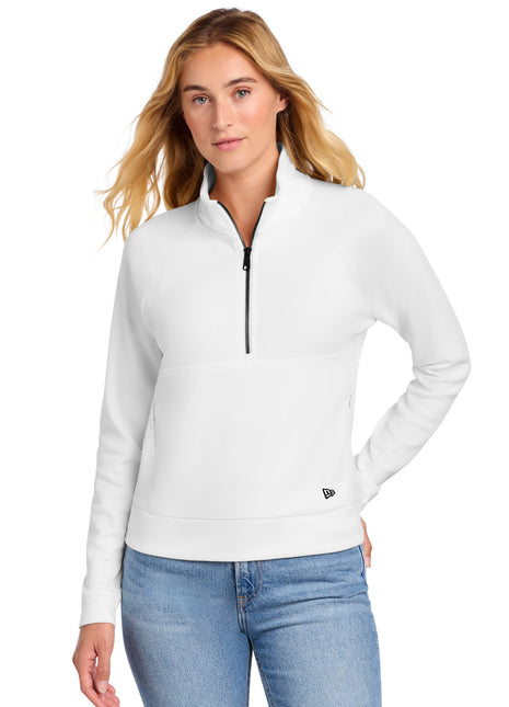 New Era® Women's STS 1/2-Zip LNEA541 - Fan White | New Era
