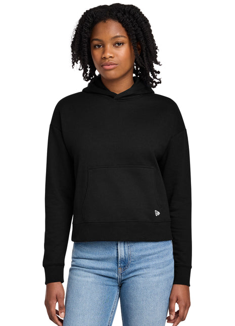 New Era® Women's Comeback Fleece Pullover Hoodie LNEA550 - Black | New Era