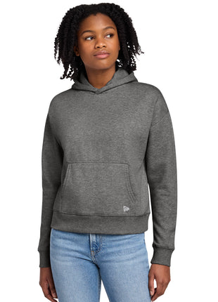New Era® Women's Comeback Fleece Pullover Hoodie LNEA550 - Dark Heather Grey | New Era