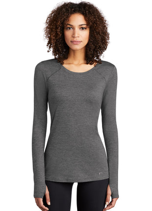 OGIO ® Women's Force Long Sleeve Tee LOE340 - Gear Grey Heather | OGIO
