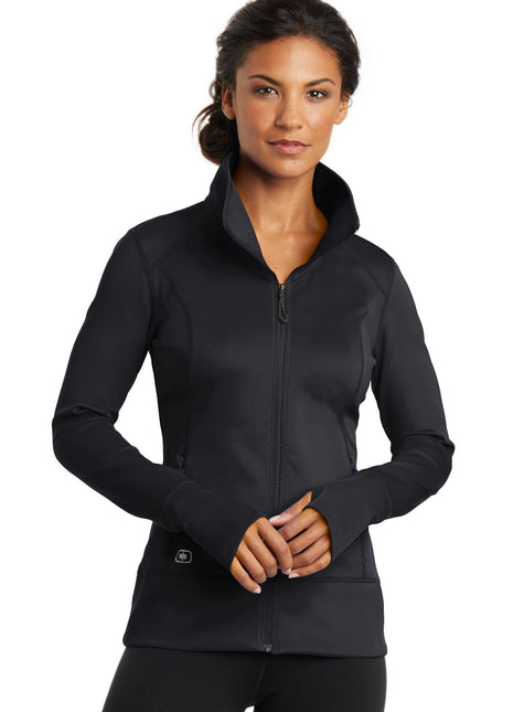 OGIO® Women's Fulcrum Full-Zip. LOE700 - Blacktop | OGIO