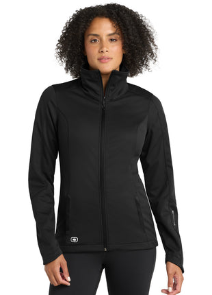 OGIO® Women's Crux Soft Shell. LOE720 - Blacktop | OGIO