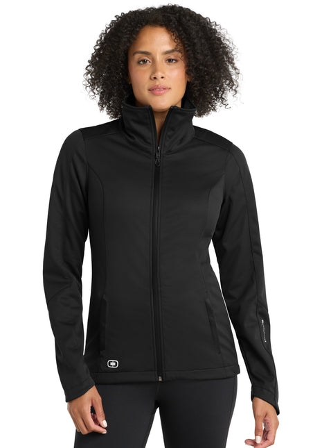 OGIO® Women's Crux Soft Shell. LOE720 - Blacktop | OGIO