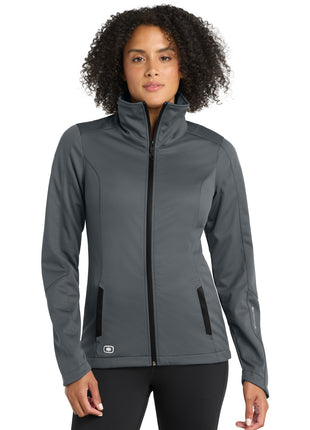 OGIO® Women's Crux Soft Shell. LOE720 - Gear Grey | OGIO