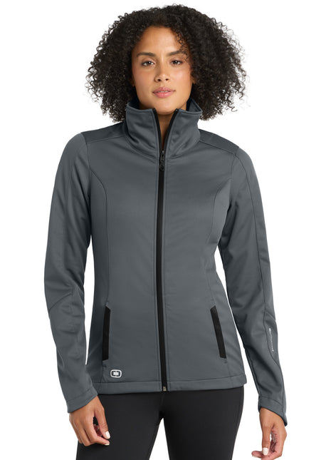 OGIO® Women's Crux Soft Shell. LOE720 - Gear Grey | OGIO