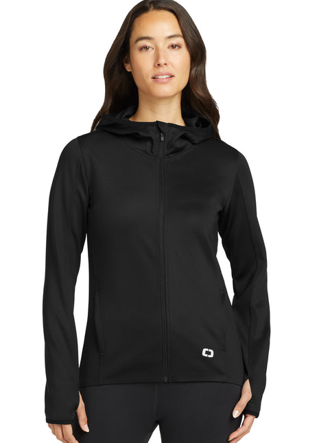 OGIO ® Women's Stealth Full-Zip Jacket. LOE728 - Blacktop | OGIO