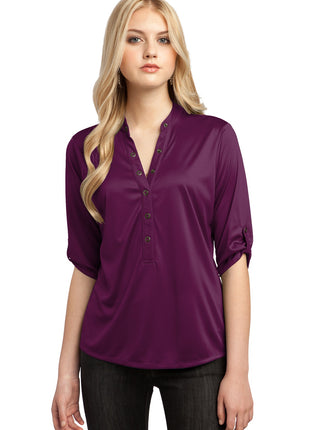 OGIO® - Crush Henley. LOG111 - Purple Luxe | OGIO