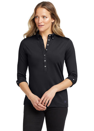 OGIO® Women's Gauge Polo. LOG122 - Blacktop | OGIO