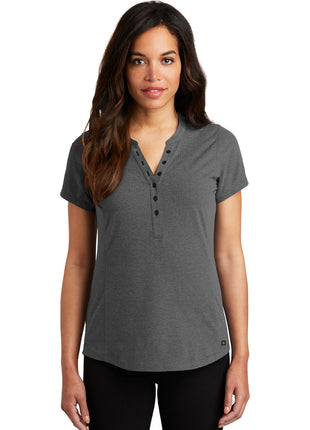 OGIO ®  Women's Tread Henley. LOG136 - Blacktop Heather | OGIO