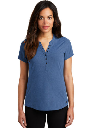 OGIO ®  Women's Tread Henley. LOG136 - Blue Heather | OGIO