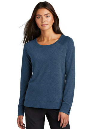 OGIO® Women's Command Long Sleeve Scoop Neck LOG150 - Spar Blue | OGIO