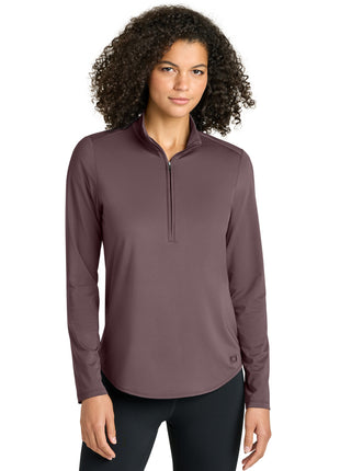OGIO® Women's Regain 1/2-Zip LOG172 - Ashen Plum | OGIO