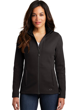 OGIO ® Women's Grit Fleece Jacket. LOG727 - Blacktop | OGIO