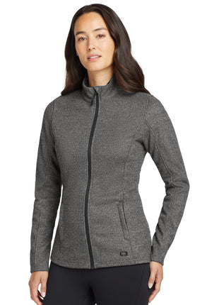 OGIO ® Women's Grit Fleece Jacket. LOG727 - Diesel Grey Heather | OGIO