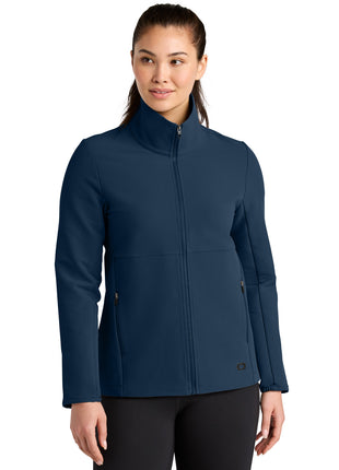 OGIO® Women's Kinetic Soft Shell LOG740 - River Blue Navy | OGIO
