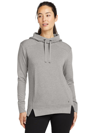 OGIO ® Women's Luuma Pullover Fleece Hoodie. LOG810 - Petrol Grey Heather | OGIO