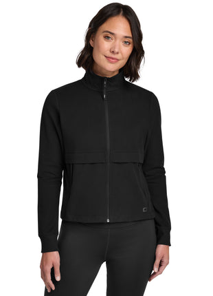 OGIO® Women's Outstretch Full-Zip LOG830 - Blacktop | OGIO