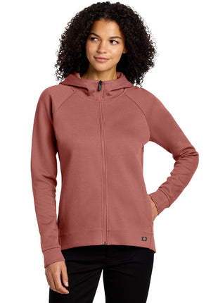 OGIO® Women's Bolt Full-Zip Hoodie LOG850 - Deep Rose | OGIO