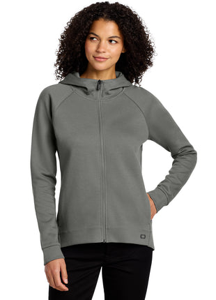 OGIO® Women's Bolt Full-Zip Hoodie LOG850 - Turbo Grey | OGIO