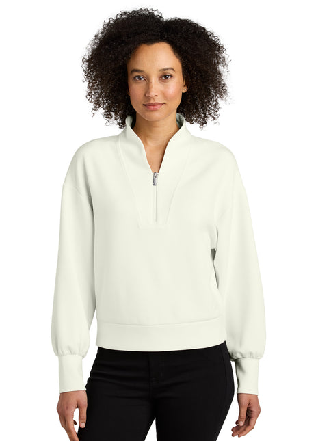 OGIO® Women's Transcend 1/4-Zip LOG861 - Opal White | OGIO