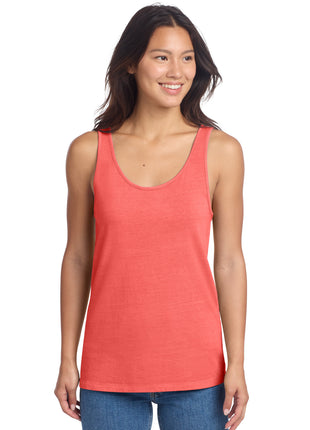 Port & Co™ Women's Beach Wash® Garment-Dyed Tank LPC099TT - Poppy | Port & Co
