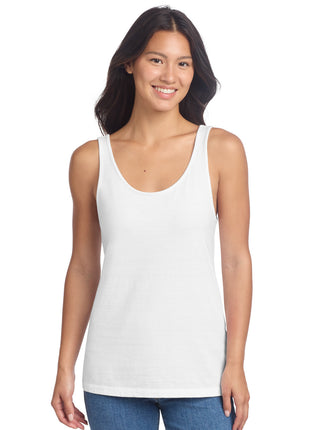 Port & Co™ Women's Beach Wash® Garment-Dyed Tank LPC099TT - White | Port & Co