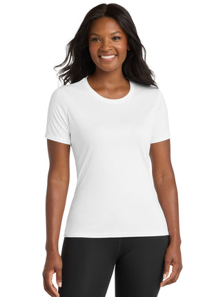 Port & Co™ Women's Performance Tee. LPC380 - White | Port & Co
