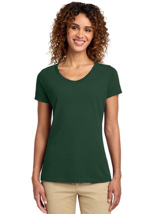 Port & Co™ Women's Fan Favorite V-Neck Tee. LPC450V - Forest Green | Port & Co