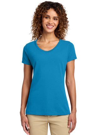 Port & Co™ Women's Fan Favorite V-Neck Tee. LPC450V - Sapphire | Port & Co