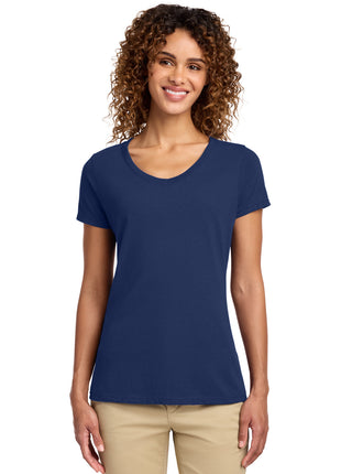 Port & Co™ Women's Fan Favorite V-Neck Tee. LPC450V - Team Navy | Port & Co