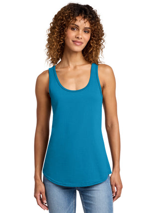 Port & Co™ Women's Core Cotton Tank Top.  LPC54TT - Neon Blue | Port & Co